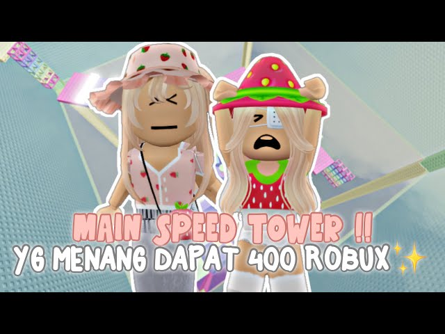 LOMBA DI SPEED TOWER!✨ YG MENANG DAPAT 400 ROBUX ?!! 😳😻 | ROBLOX INDONESIA 🇮🇩 | class=