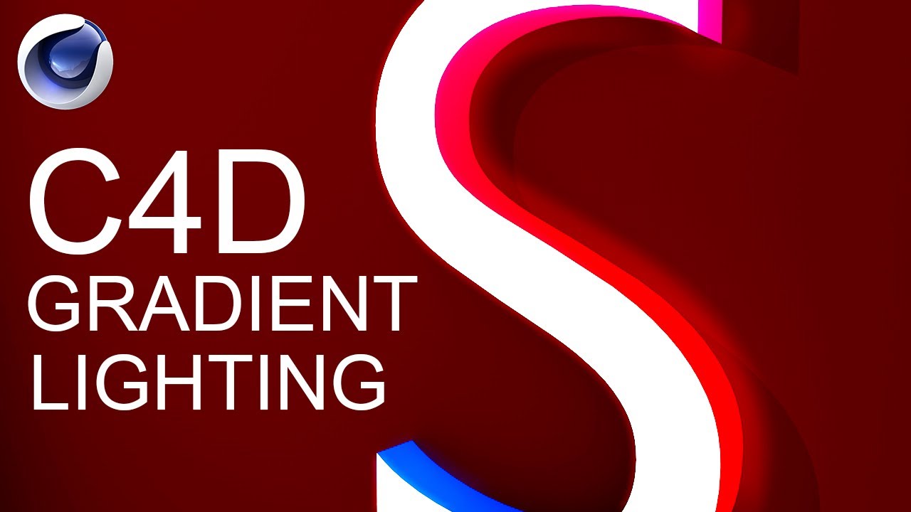 CINEMA 4D TUTORIAL - Gradient Lighting Text Effect | C4D TUTORIAL ...
