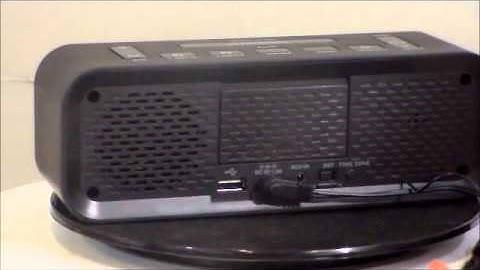 Timex T236B Auto Set Large Display Dual Alarm Clock Radio with USB Phone Charger