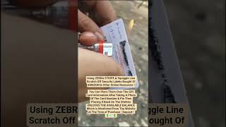Zebra Stripe Security Label Gift Cards & Pre-Paid Visa / Master Cards 💳