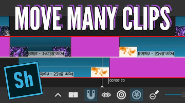 Shotcut Multi-Select Feature: select, move and drag many clips at the same time in the timeline