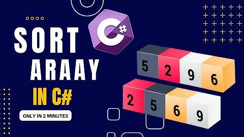 Easy Array Sorting in C# | How to Take Input and Sort Arrays | #csharp #coding