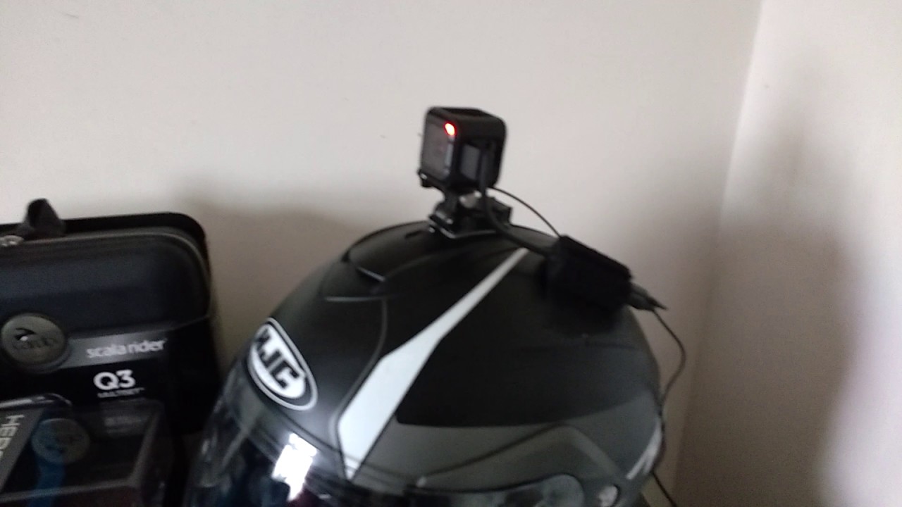 Hero 5 Session Camera with 3.5mm GO-PRO Microphone adapter.