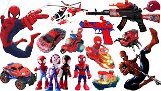 Marvel Spider-Man series unbox,popular Spider-Man action dolls,Spider-Man popular electric toy gun