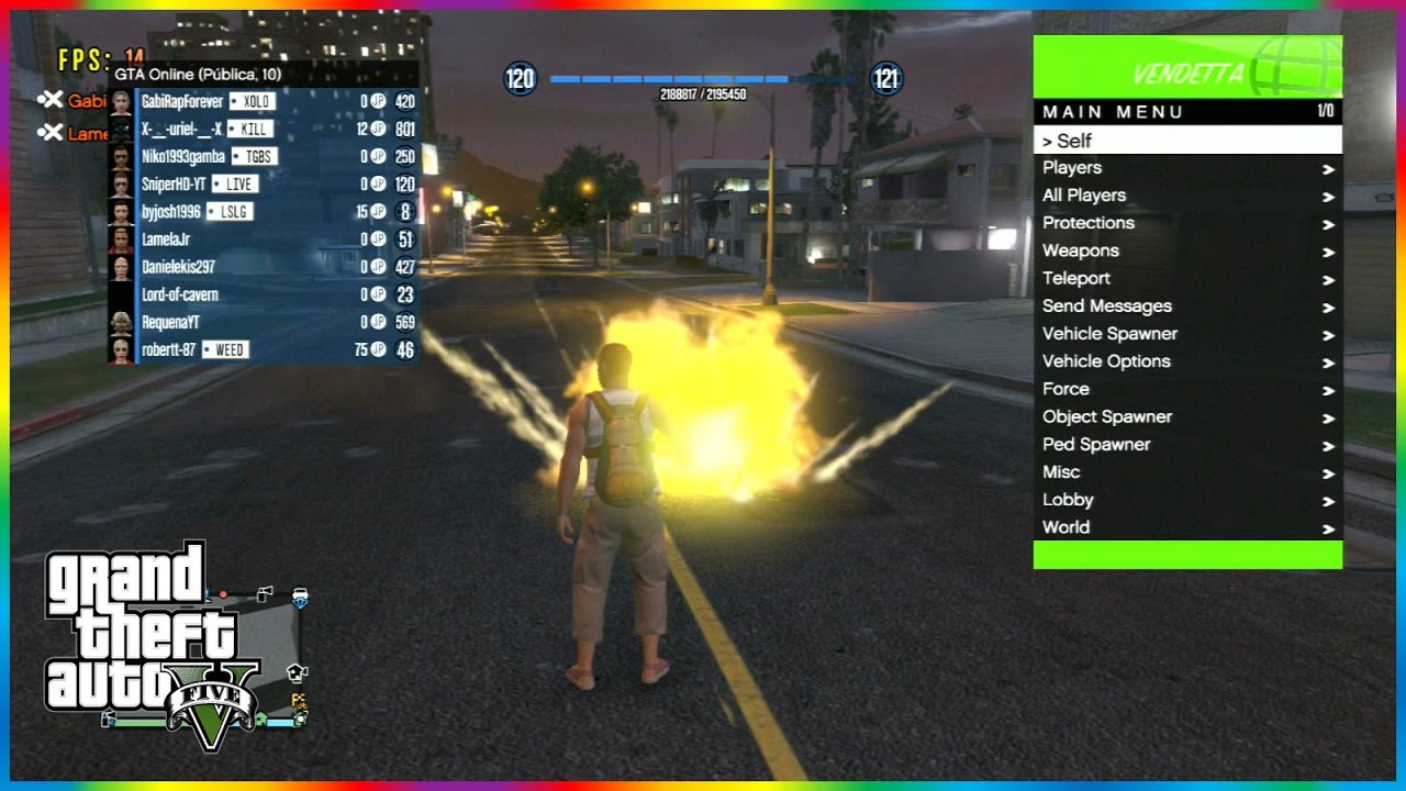 GTA 5 ONLINE 1.27/1.28 | NEW MOD MENU VENDETTA V4.4 SPRX ...