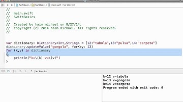 The Swift Dictionary updateValue Method