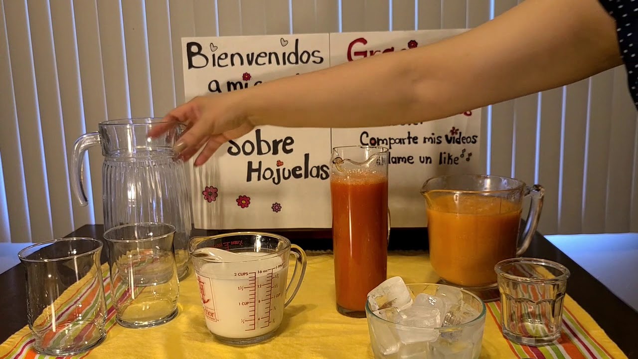 AGUA FRESCA DE MELON, ZANAHORIA Y LECHE , PARA TODA OCASION ES
