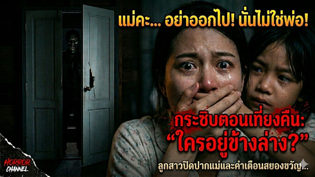 ฉันกำลังเล่านิทานให้ลูกสาวฝาแฝดสองคนฟังก่อนนอน แต่จู่ๆ ลูกสาวคนโตก็เอามือปิดปากฉันด้วยอาการตัวสั่น