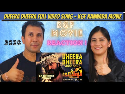 DHEERA DHEERA [ REACTION!! ] full video song | KGF | KANNADA | Yash | KGF Music Video Songs