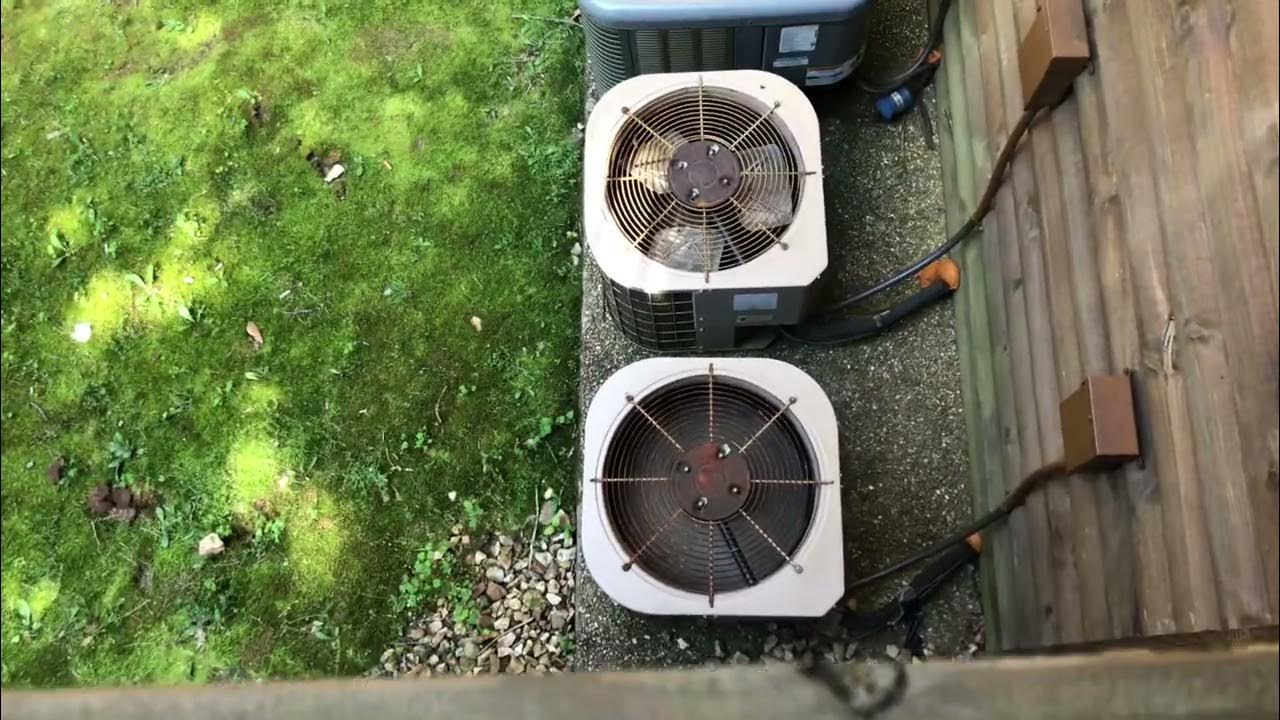 2003 2 ton Coleman Evcon air conditioner starting up YouTube