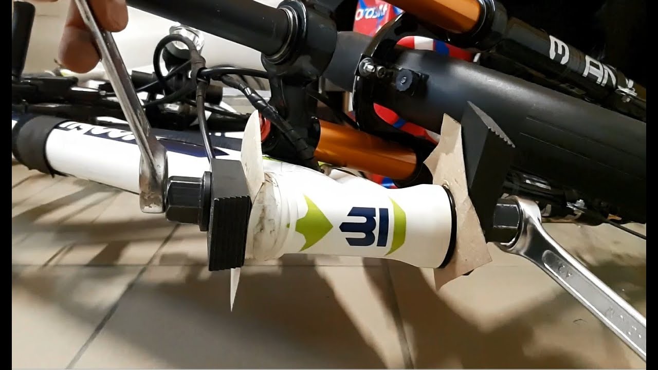 Установка рулевой на промподшипниках на велосипед - YouTube