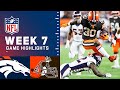 Broncos vs. Browns Week 7 Highlights | NFL 2021