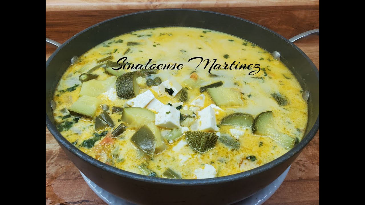 CALDITO O SOPA DE EJOTES Y CALABACITAS CON QUESO COMIDA DE RANCHO MUY SABROSA AMI ESTILO SINALOENSE.