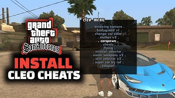 Cleo Cheats For GTA San Andreas Android | Kaarma