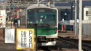 烏山線EV-E301系烏山ゆき宝積寺駅発車