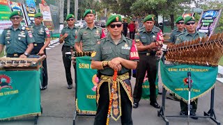 selamat datang penyambutan komandan KOREM 071 Wijaya Kusuma