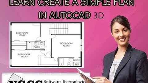 How To Create simple 3d plan in AutoCad|| NGCC Software Technologies
