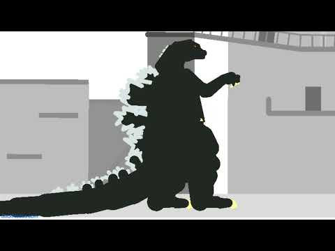 Heisei Godzilla Stick Nodes Sound Effect Test (Took me fricking 2 in a half hours💀)