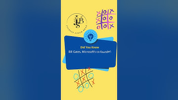 Bill Gates, Microsoft’s ,developed his first software, a tic-tac-toe to play games.