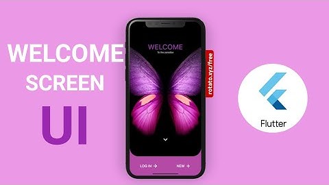 Beautiful Welcome Screen UI | Flutter Speed-Code