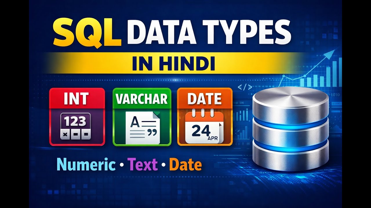 👉 SQL Data Types  | Numeric, String & Date Data Type | data science for beginners....