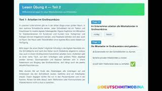 Lesen Teil 2 B2 DTB Deutsch test für den Beruf