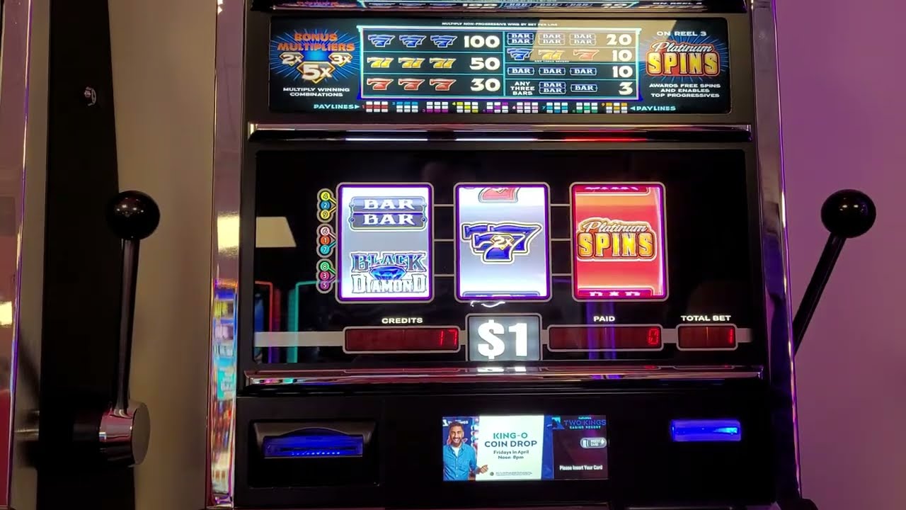 Black Diamond Platinum Slot Machine - 5 Spins