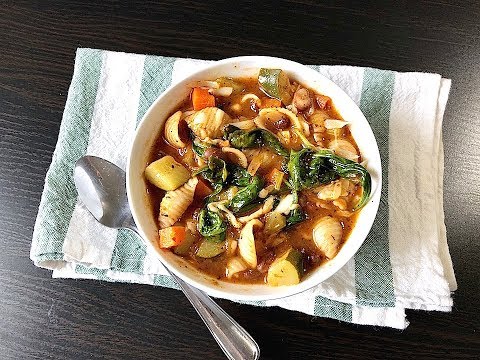 Classic Minestrone Soup | Italian Vegetable & Pasta Soup Recipe | Winter Minestrone Soup