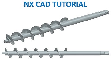 NX CAD Tutorial #112 | 3D Shaft Helical Design Basic Beginners