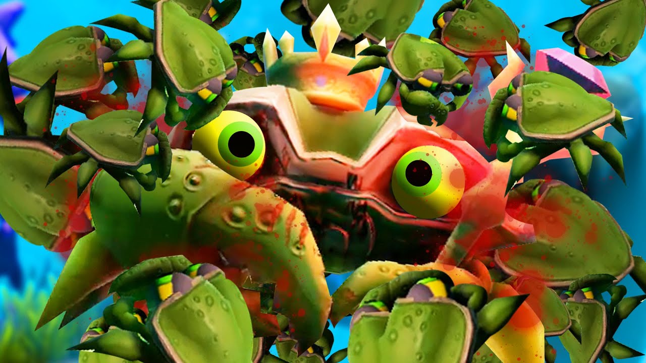 KING CRAB KILLED BY HIS OWN CHILDREN Feed and Grow Fish Part 14