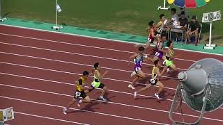 20180609北九州市中学陸上各区大会 中2男子100m決勝（小倉北）