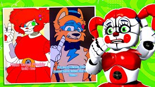 Circus Baby REACTS to YOUR FAN ANIMATICS with Glamrock Freddy