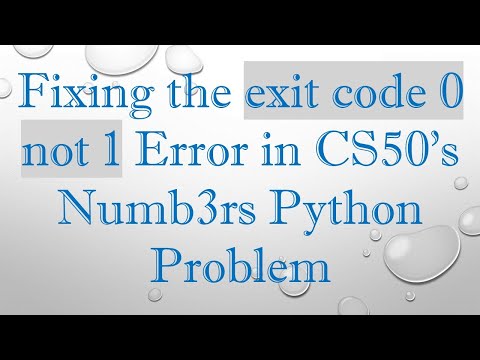Fixing the exit code 0 not 1 Error in CS50's Numb3rs Python Problem