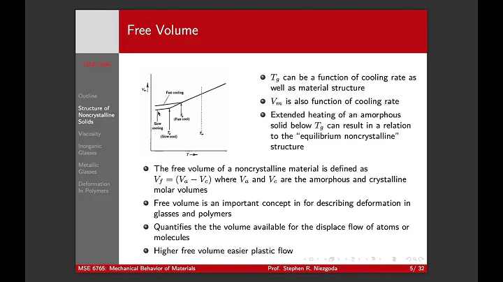 Lecture 8 Part1 - Viscosity and Free Volume