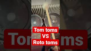 Tom toms VS Roto toms #drums #drummer #drumcover