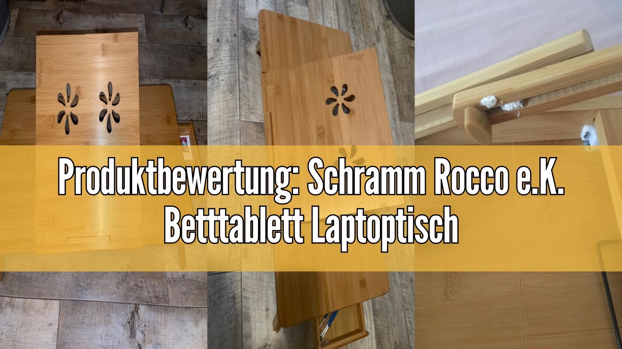 Produktbewertung: Schramm Rocco e.K. Betttablett Laptoptisch in 3 Varianten wählbar Laptop Betttisch