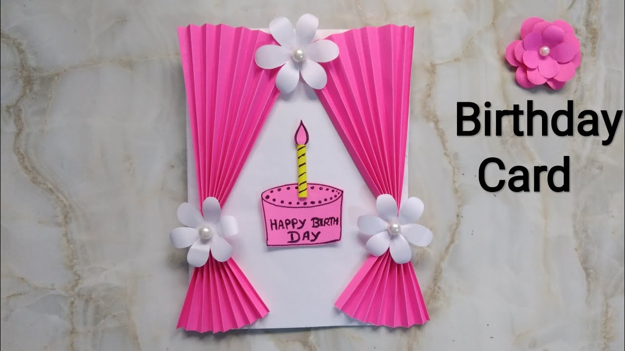 Easy Birthday Card/Beautiful Handmade Birthday Card/How To Make ...