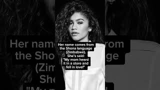 Zendaya’s Name Means "To Give Thanks" #Zendaya #CelebrityFacts #Names Information