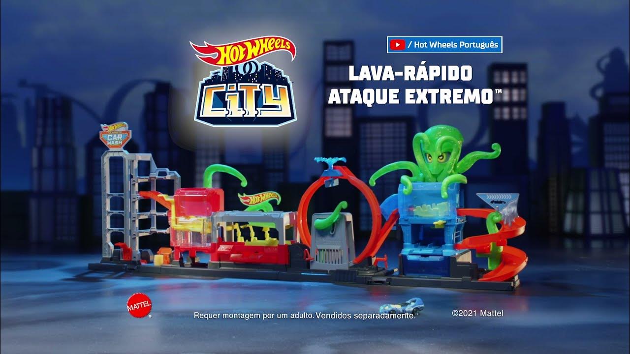 Pista Hot Wheels City Ataque Do Polvo Gigante Mattel