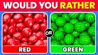 Would You Rather...? RED FOOD vs GREEN FOOD Edition 🍓🍏 Quiz Time by Quiz Time 10,351 views 1 month ago 12 minutes, 46 seconds