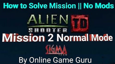 Alien Shooter TD - WALKTHROUGH - MISSION 2 NORMAL  MODE By Online Game Guru | Android Game | online