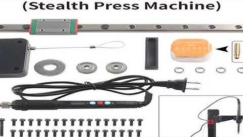 Heat Set Insert Press Tool Stealth Press Kit Soldering Iron Tip Thread Insert Nut Embedded Kit M2 M3
