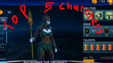 Top 5 Best Characters 2025 Injustice 2 Mobile