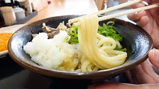 A miraculously delicious combination!! Sanuki udon like you've
