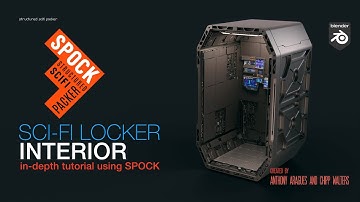 Sci-Fi Locker Part 2 Tutorial Interior using SPOCK Structured Sci-Fi Packer for Blender