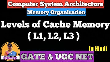 L-3.8 Levels of Cache Memory | L1, L2, L3 Cache | Memory Organisation | COA | Shanu Kuttan