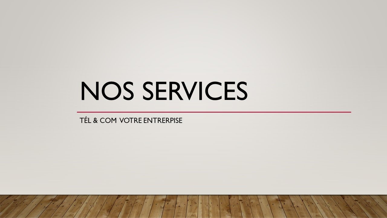 Nos services - YouTube