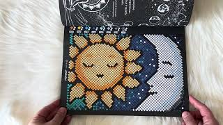 Color By Number Mystery Mosaics | Malie Kokoro | Awakening | Flip Through & Completed Page