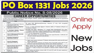 PO Box 1331 Islamabad Jobs 2026 May PAEC Apply Online Scientific Assistant, Technician & Others Late
