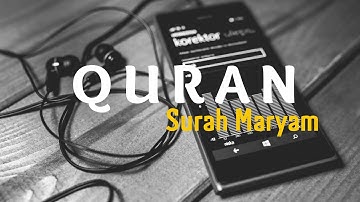 سورة مريم ،كروما سوداء - Surah Maryam, black screen